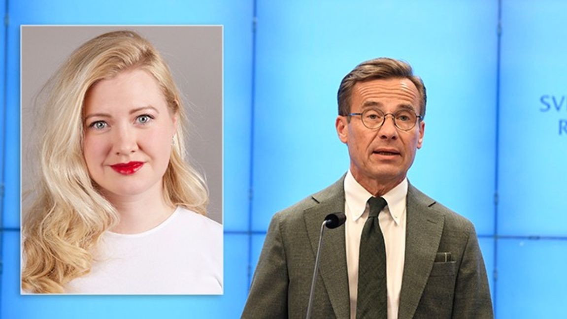 Ulf Kristersson gav upp för lättvindigt och låter sig kuvas av vänstern, skriver Cecilia Blomberg. Foto: Privat/Stina Stjernkvist/TT