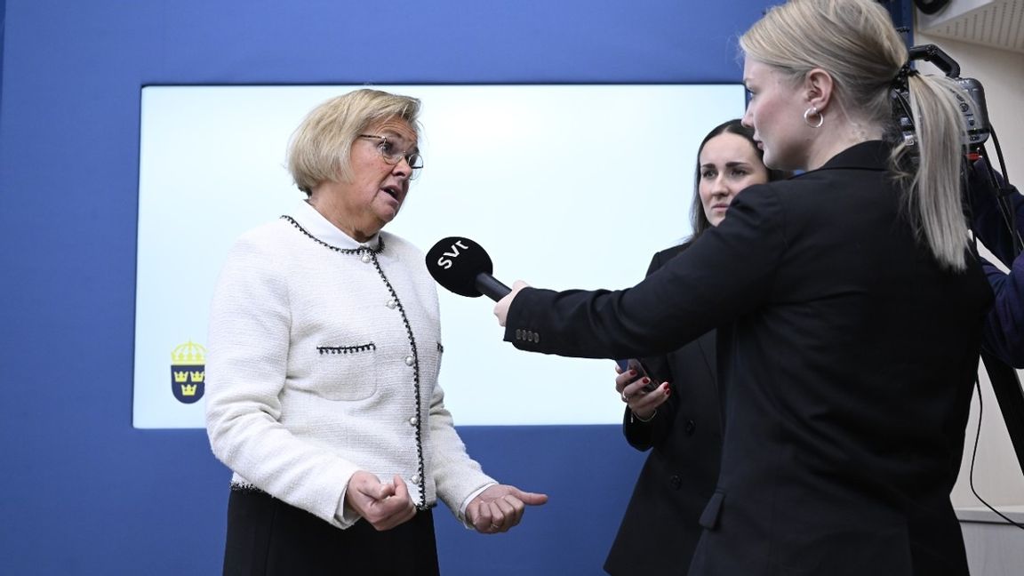 Petra Lundh presenterades som ny rikspolischef under en pressträff på fredagen. Foto: Jessica Gow/TT/