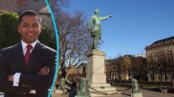 I Kungsträdgården i Stockholm pekar Karl XII fortfarande österut/ Foto: WikiCommons Public Domain 