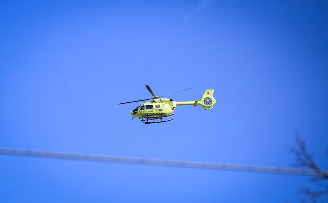 Pojken fördes till sjukhus i ambulanshelikopter. Arkivbild. Foto: Paul Wennerholm/TT