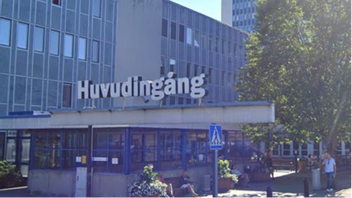 Entrén till Danderyds sjukhus. Foto: Google Maps