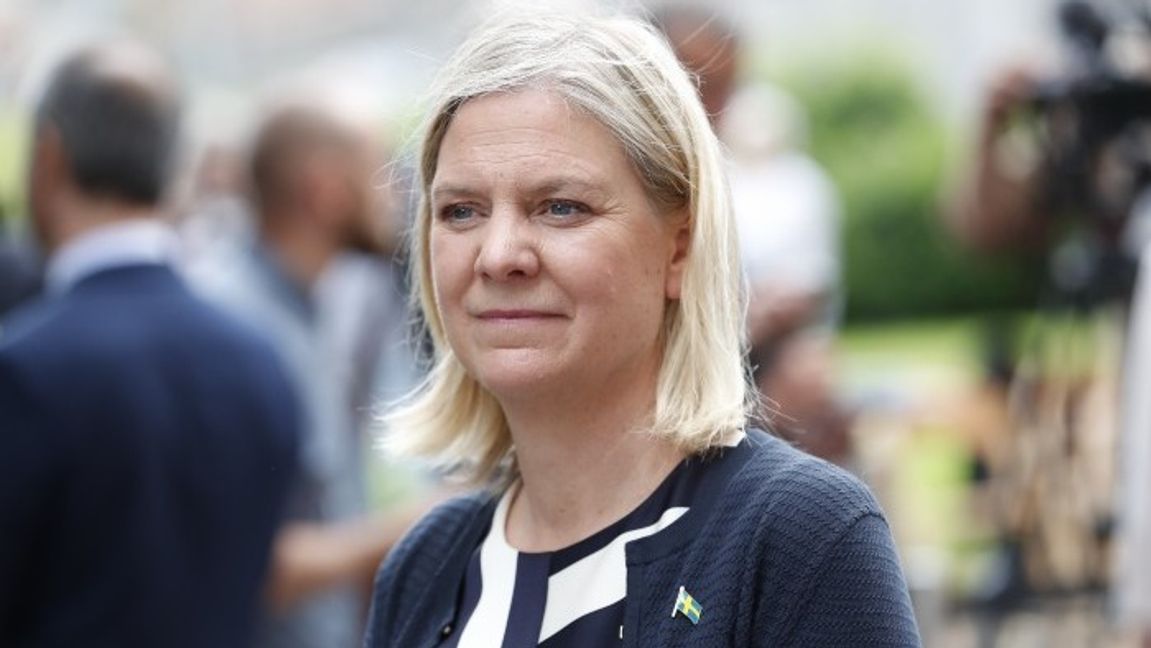 Finansminister Magdalena Andersson. Blir hon nästa statsminister? Foto: Christine Olsson/TT
