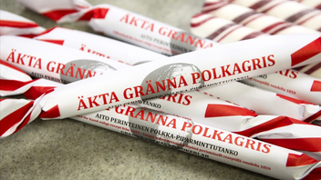 ”Äkta Gränna polkagris” får skydd av EU. Foto: Anna Hållams/TT