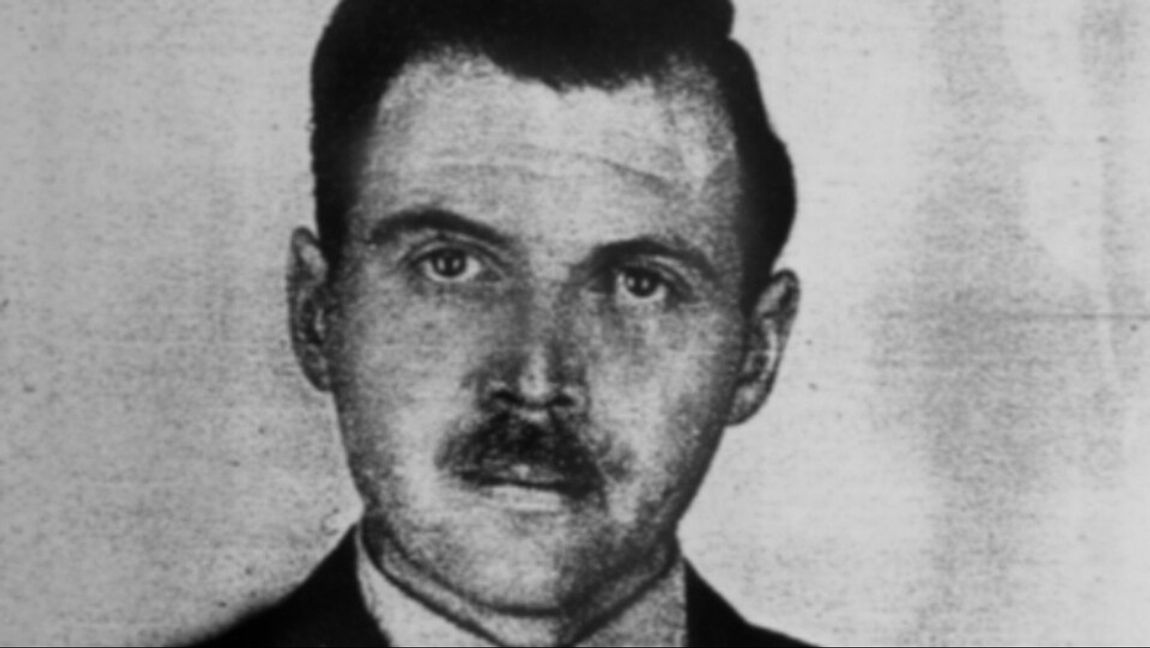 Josef Mengele. Foto: Polisens fotografi från 1956 i Buenos Aires, taget för Mengeles argentinska id-handling