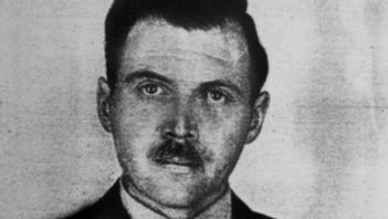 Josef Mengele. Foto: Polisens fotografi från 1956 i Buenos Aires, taget för Mengeles argentinska id-handling