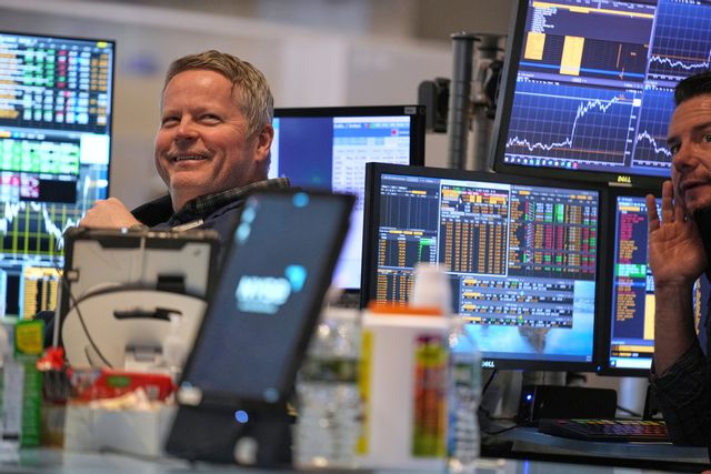 Wall Street rusade under onsdagen. Foto: Seth Wenig/AP/TT