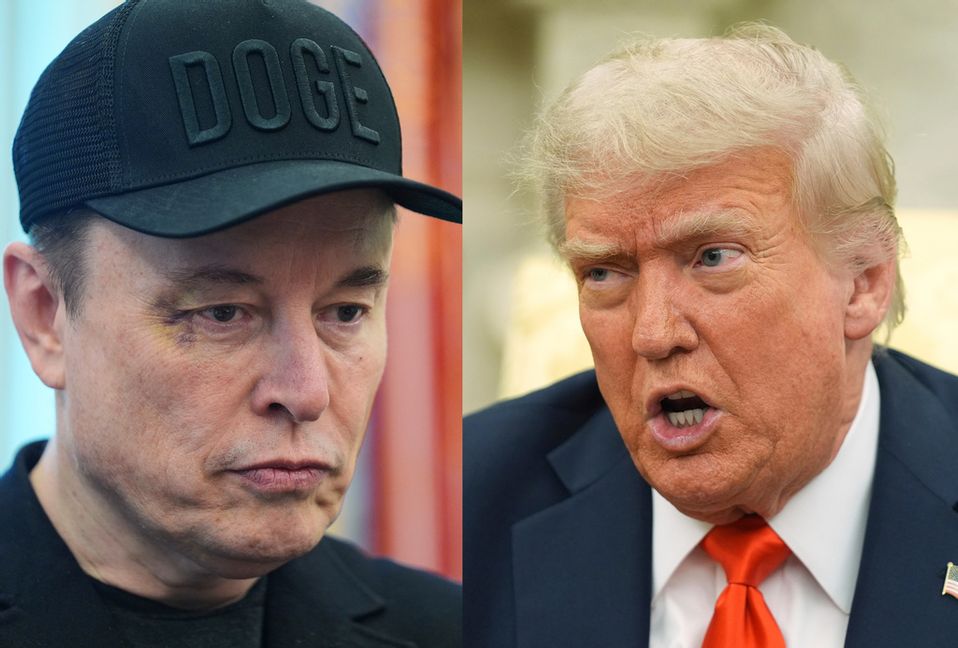 Elon Musk och Donald Trump. Foto: Evan Vucci/AP/TT