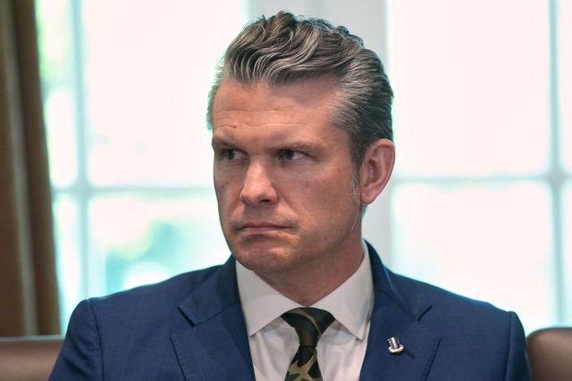 USA:s försvarsminister Pete Hegseth. Arkivbild. Foto: Evan Vucci/AP/TT