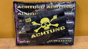 Beslagtagen pyroteknik. Foto: Tullverket