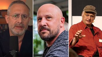 Aron Flam, Peter Wennblad och Göran Greider. Bild: Faksimil Facebook/Jesper Sandström/CC BY 2.0/Per A.J. Andersson/CC BY-SA 4.0