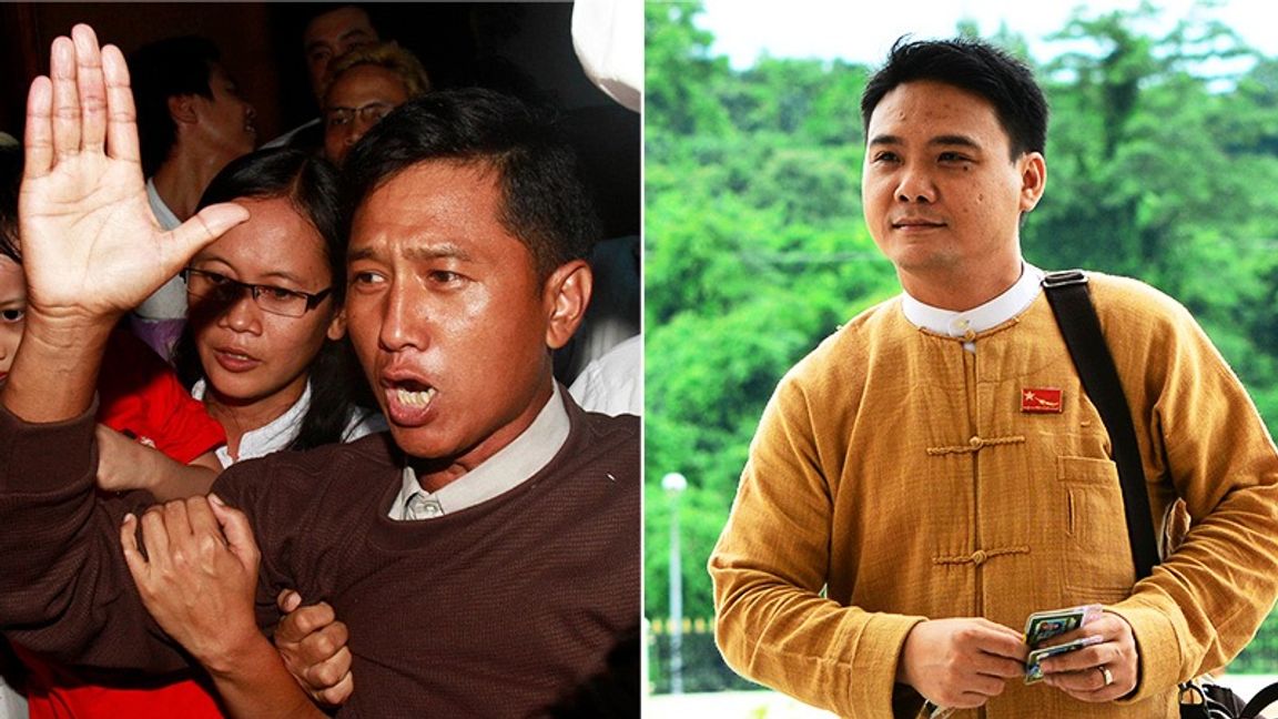 Två av de avrättade: Kyaw Min Yu och hyo Zeya Thaw. Foto: TT Nyhetsbyrån