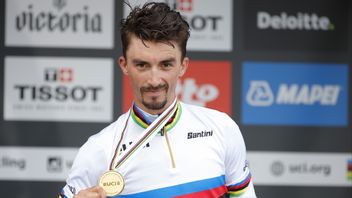 Julian Alaphilippe kan vara tillbaka till Tour de France. Arkivbild. Foto: Olivier Matthys/AP/TT