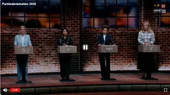Partiledardebatten: Varken MP eller V driver Natoutträde