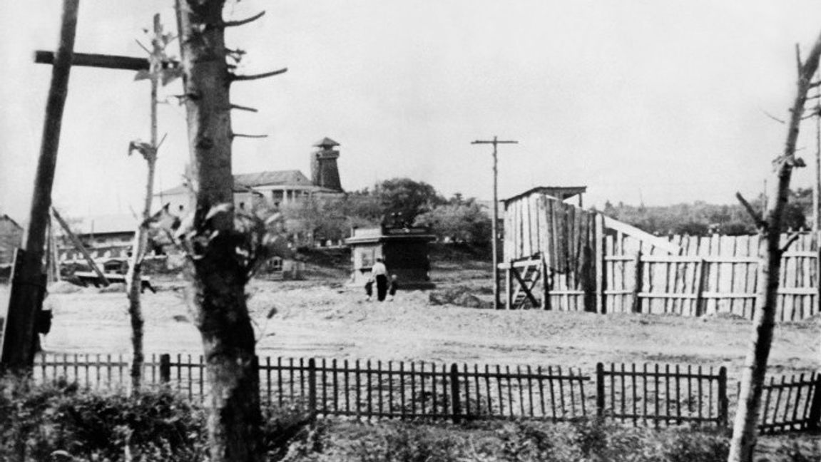 Ett Gulagläger i Birobidzjan, huvudstad i Judiska autonoma länet i Sibirien, 1954. Foto: AP/TT NYHETSBYRÅN