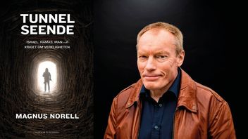 Magnus Norell och nya boken ”Tunnelseende”. Foto: Pressbild.