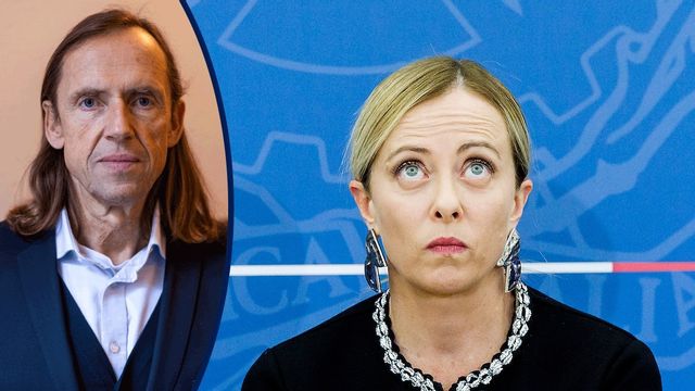 Italiens premiärminister Giorgia Meloni har träffat ett avtal som innebär att asylprövning flyttas till Albanien. Foto: Roberto Monaldo/LaPresse/AP/TT