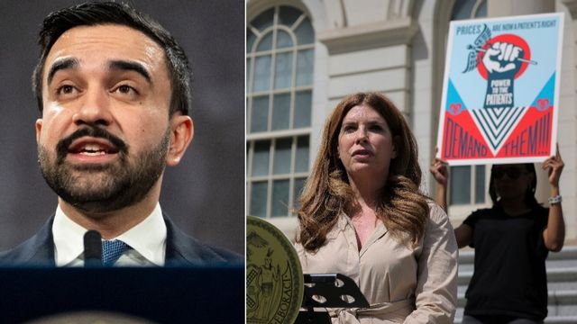 Zohran Mamdanis och Julie Menin. Foto: Yuki Iwamura, Andrew Kelly/AP/TT