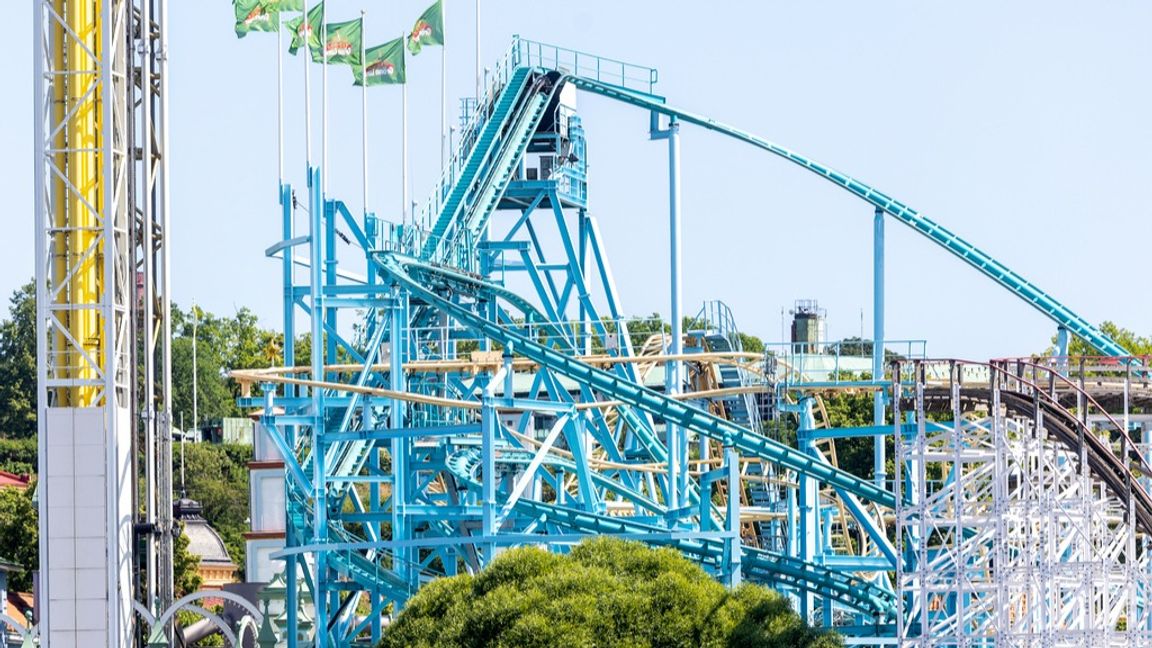 Jetline på Gröna Lund spårade ur i den allvarliga olyckan den 25 juni. Arkivbild. Foto: Stefan Jerrevång/TT