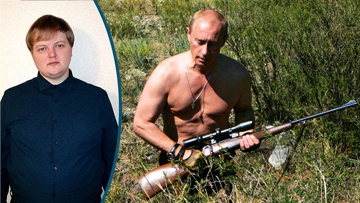 Vladimir Putin har skickligt odlat bilden av sig själv som alfahanne. Foto: Dmitry Astakhov/AP/TT