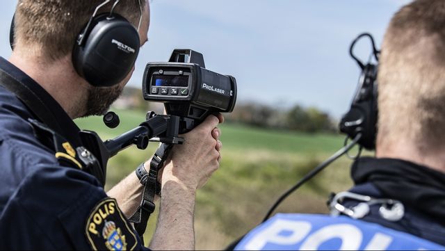 Mannen fastnade i en hastighetskontroll – körde 246 kilometer i timmen på motorvägen. Arkivbild. Foto: Johan Nilsson/TT.