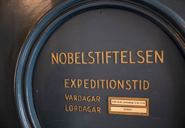 Nobelstiftelsen avslutar samarbetet med sponsorn BNP Paribas. Foto: Christine Olsson/TT