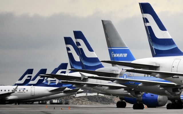 Finnair planerar att ställa in ett 70-tal flygningar på torsdag. Arkivbild. Markku Ulander/Lehtikuva/AP/TT