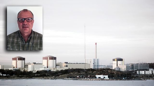 Dagens debattör Fredrik Lundell (M) och Ringhals kärnkraftverk. Foto: Privat / Pressbild