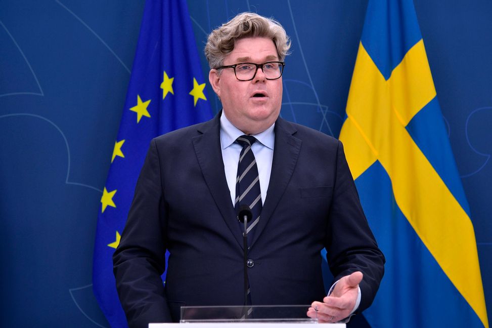 Justitieminister Gunnar Strömmer (M) tar i dag emot insynskommitténs betänkande. Arkivbild. Foto: Axel Narving/TT