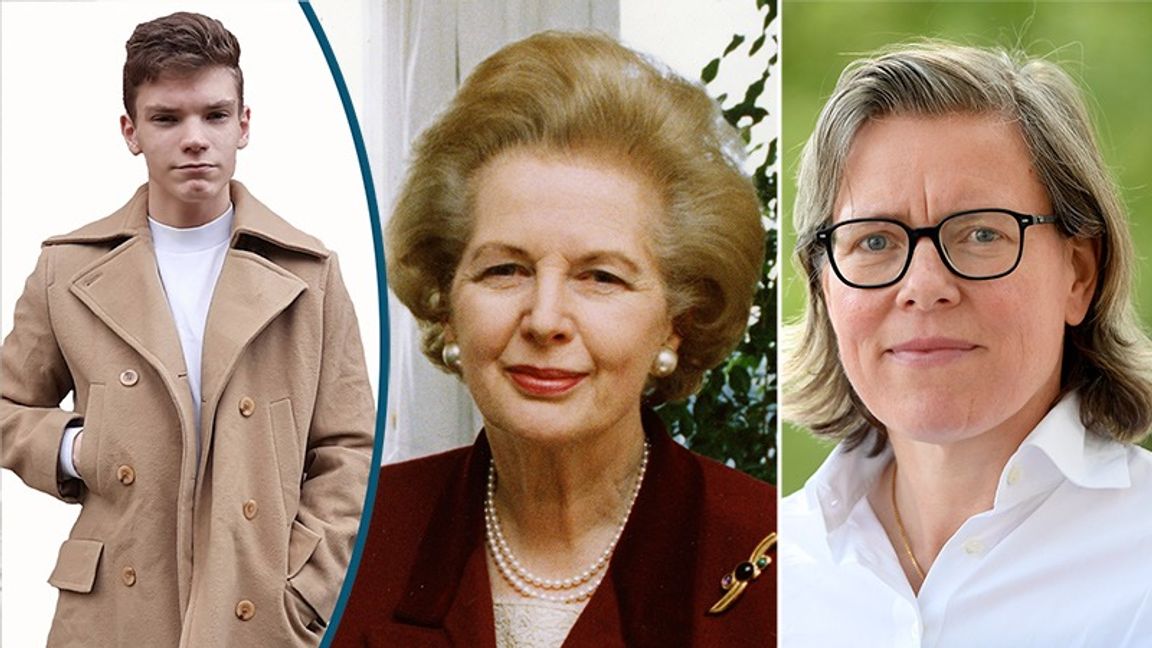 Lena Andersson och Margaret Thatcher – två själar och en tanke? Foto: Björn Larsson Ask/TT/ Maja Suslin/TT