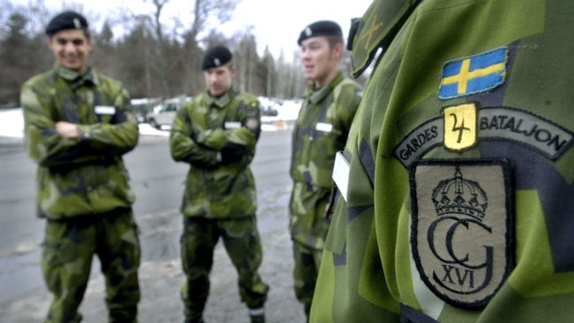 Bara en tredjedel av svenskfödda med utländska föräldrar vill göra lumpen. Foto: Tomas Oneborg / SvD / TT.