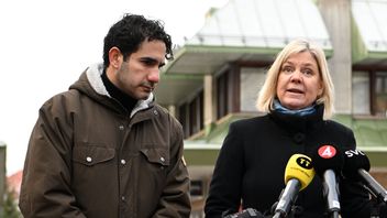 Ardalan Shekarabi, Socialdemokraternas rättspolitiske talesperson och Magdalena Andersson, partiledare. Foto: Jessica Gow/TT