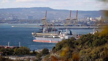 Hamnen i Novorossiysk i Ryssland. Foto: AP/TT