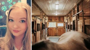 Jenny Voittonen. Stallet i collaget har inget samband med händelsen och är en genrebild. Foto: Skärmbild från SD Västernorrland/Keith Tanner/Unsplash.