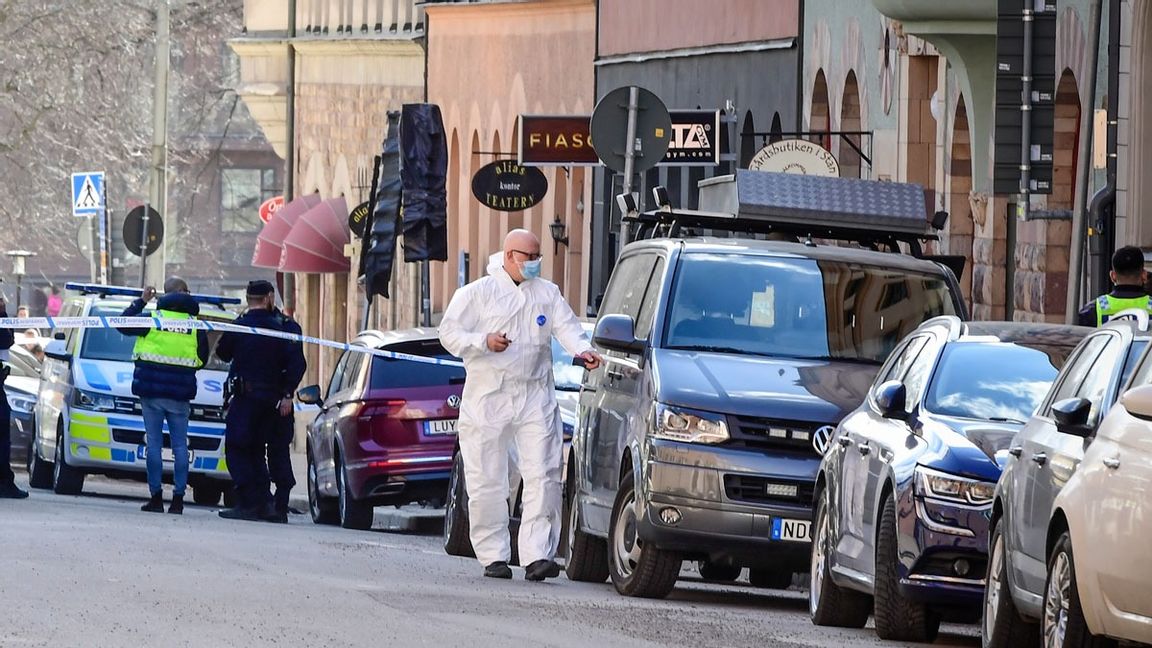 Den misstänkte mördaren greps av polisen i förrgår. Foto: Paul Wennerholm/TT