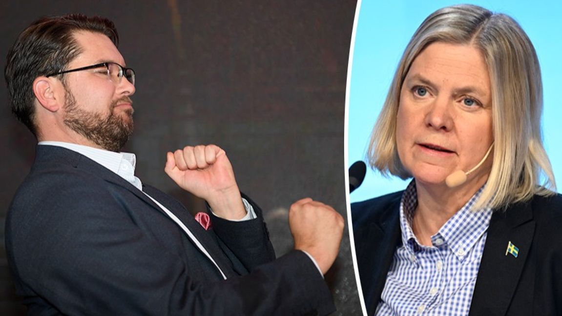 Framgången i opinionen sedan valet 2022 tycks vara bruten för S. Foto: Maja Suslin/Pontus Lundahl/TT