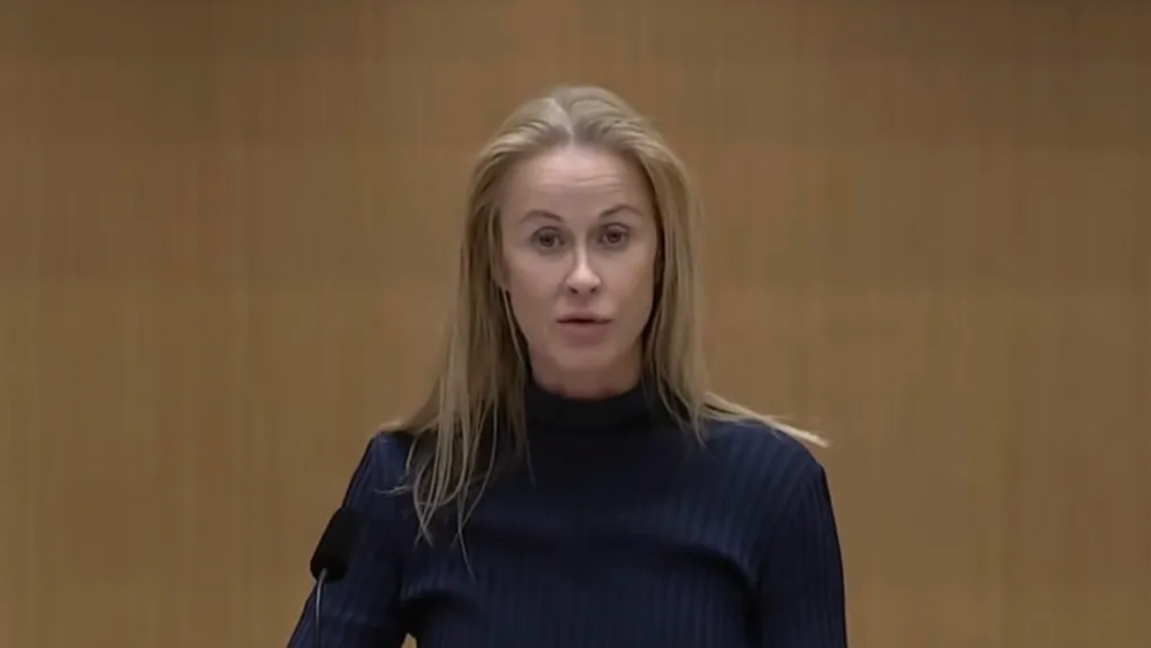 Katja Nyberg. Foto: Sveriges riksdag/YouTube