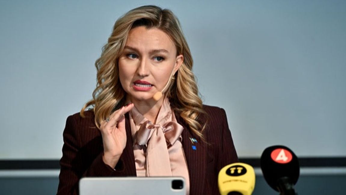 Ebba Busch (KD). Foto: Anders Wiklund/TT.