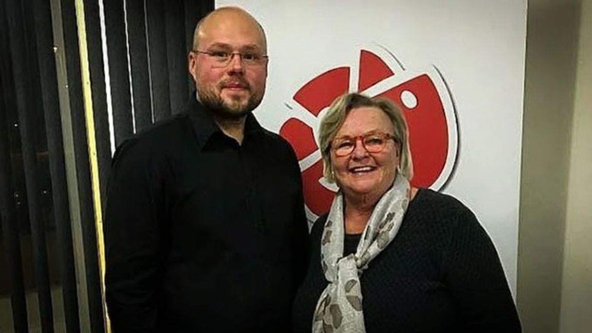 Andreas From och Gunnel Jonsson. Foto: Socialdemokraterna i Västerbotten.