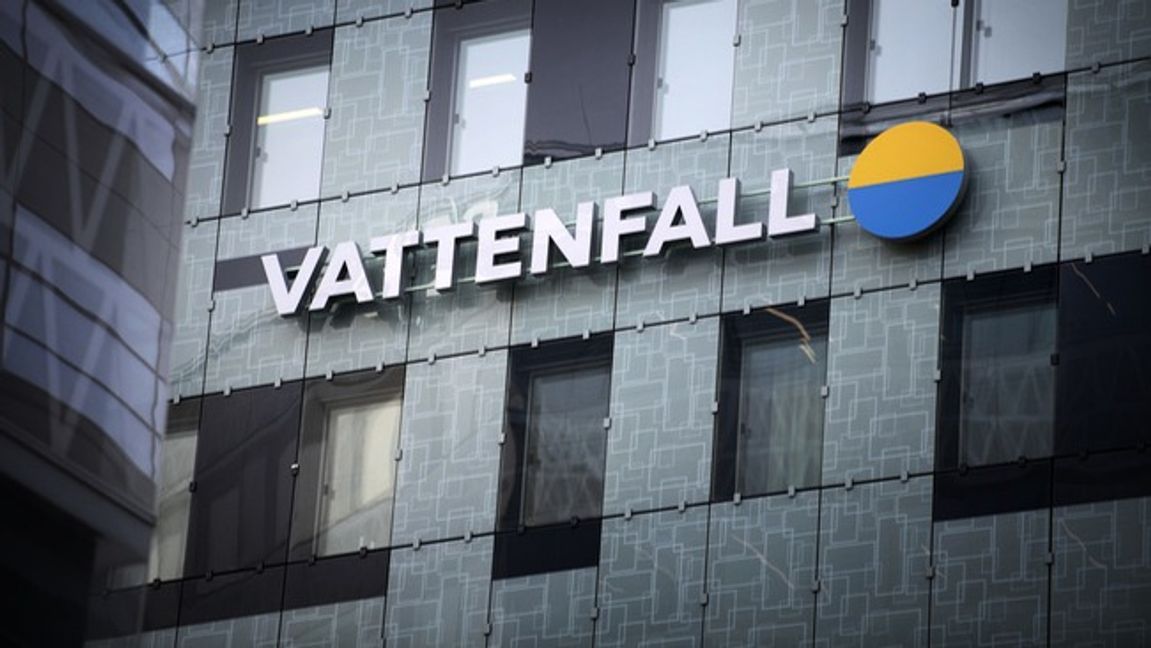 Kvartalssiffror från Vattenfall. Foto: JESSICA GOW/TT