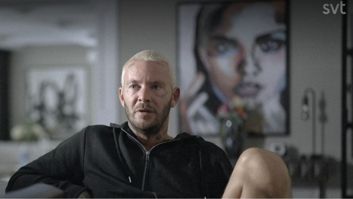 Skärmdump från den omdiskuterade dokumentärfilmen ”Hatet” från SVT, som handlar om influencern Joakim Lundell och hans uppväxt. Foto: SVT