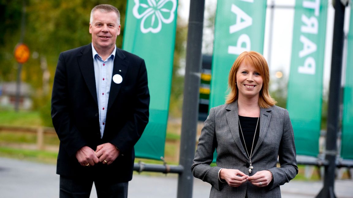 Hans-Göran Johansson tillsammans med Annie Lööf 2011.
Foto: Pontus Lundahl/TT