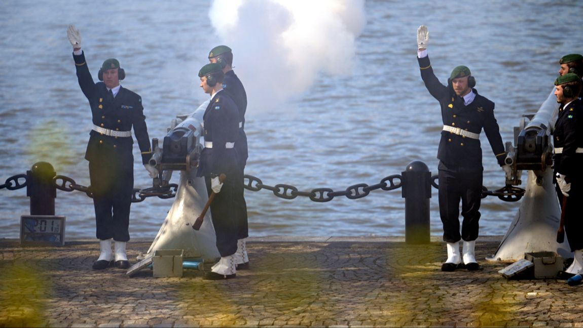 I dag skjuts salut för den nyfödda prinsessan. Janerik Henriksson/TT