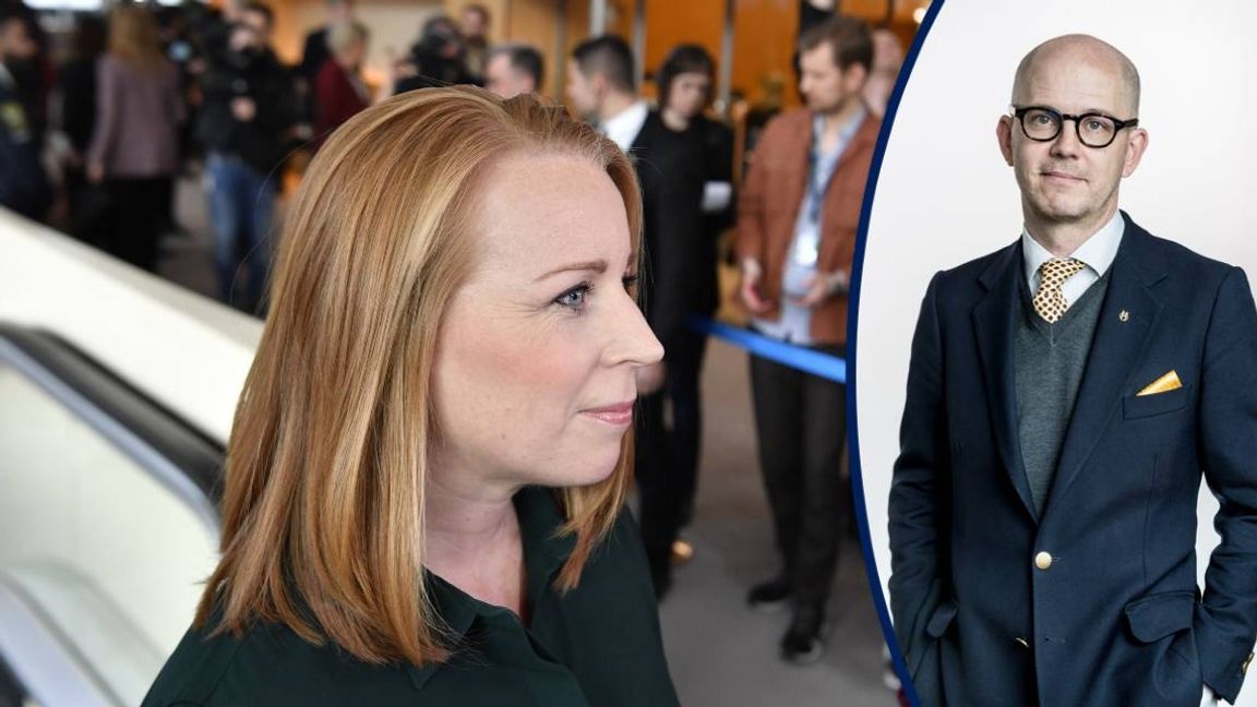 Centerns partiledare Annie Lööf röstade fram en socialdemokratisk statsminister igen. Foto: Jessica Gow, TT.