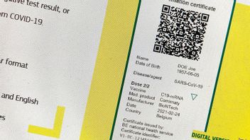 Så här är det tänkt att vaccinpassen ska se ut. Foto: Wiktor Nummelin/TT