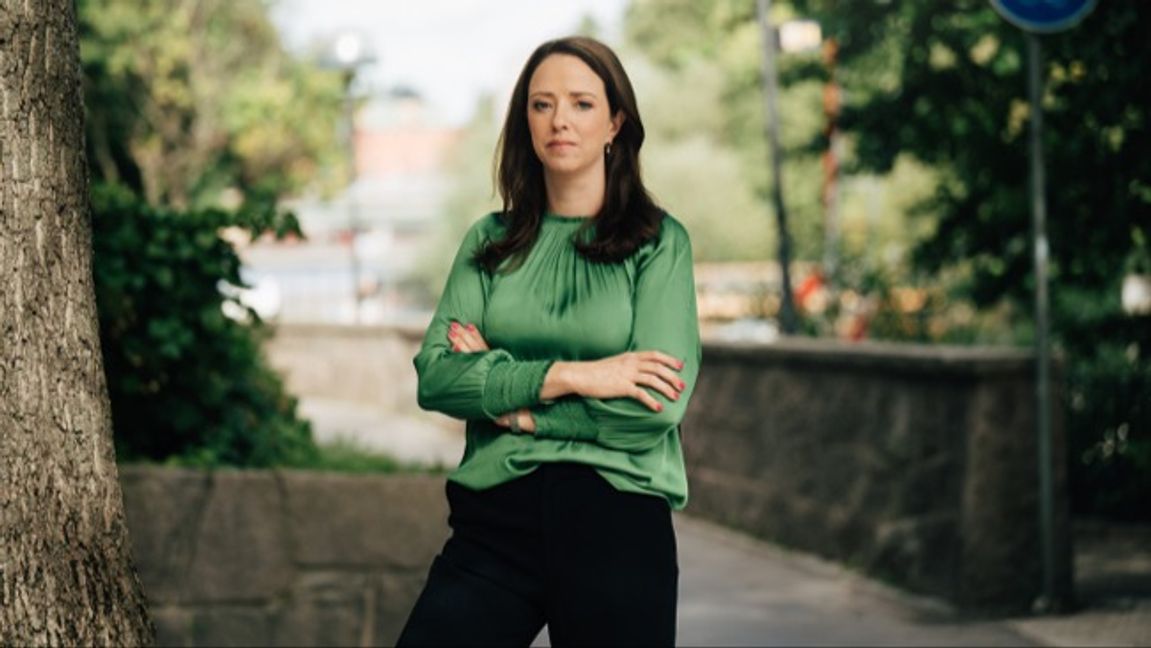 Åsa Lindhagen, miljö- och klimatborgarråd för Miljöpartiet. Foto: Alexander Donka.