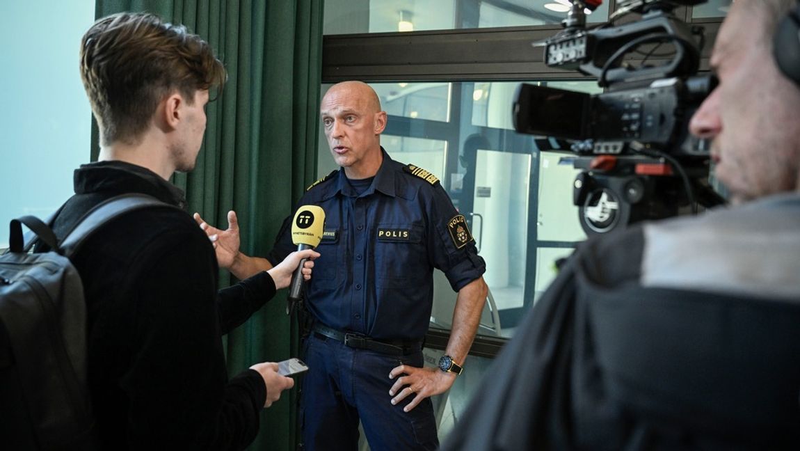 Polisens underrättelsearbete försvåras av att gärningsmän kommer från andra städer. Foto: Jessica Gow/TT