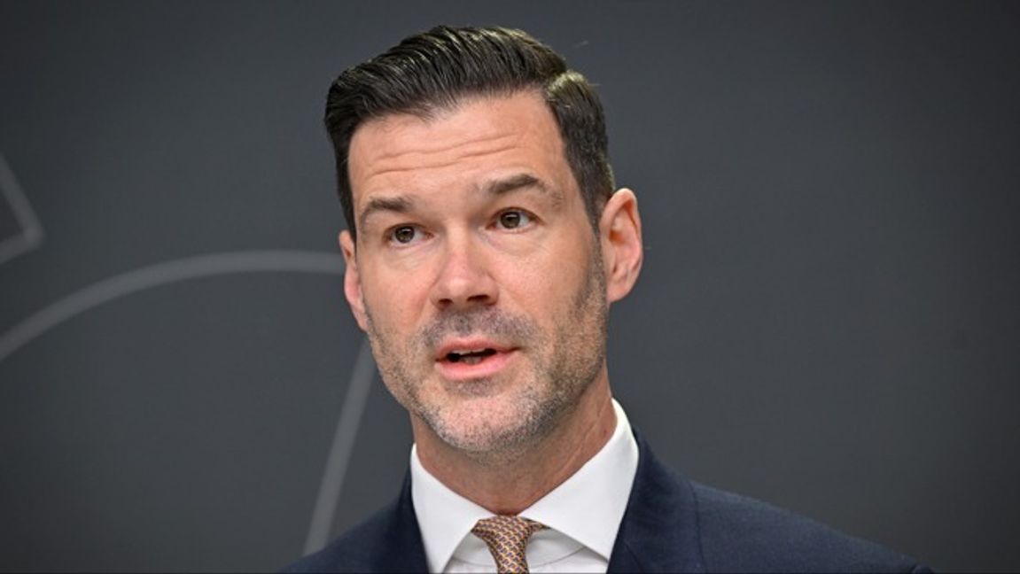 Migrationsminister Johan Forssell. Foto: Henrik Montgomery/TT