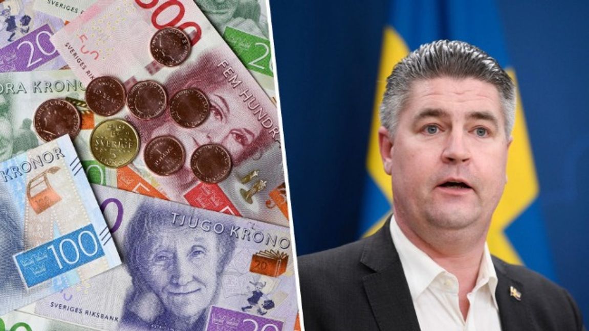 ”Ett svenskt eurointräde vore ett historiskt misstag”, skriver Oscar Sjöstedt, kommittéordförande i finansutskottet. Foto: Fredrik Sandberg/TT/Viktoria Bank/TT