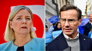 Magdalena Andersson (S) och Ulf Kristersson (M). Foto: Christine Olsson/Fredrik Sandberg/TT