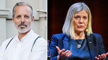 Kommunalrådet Dan-Ove Marcelind (KD) och Magdalena Andersson (S). Foto: Pressbild från Kristdemokraterna i Göteborg/Christine Olsson/TT.